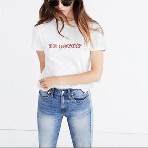 Madewell Au Revo!r embroidered top